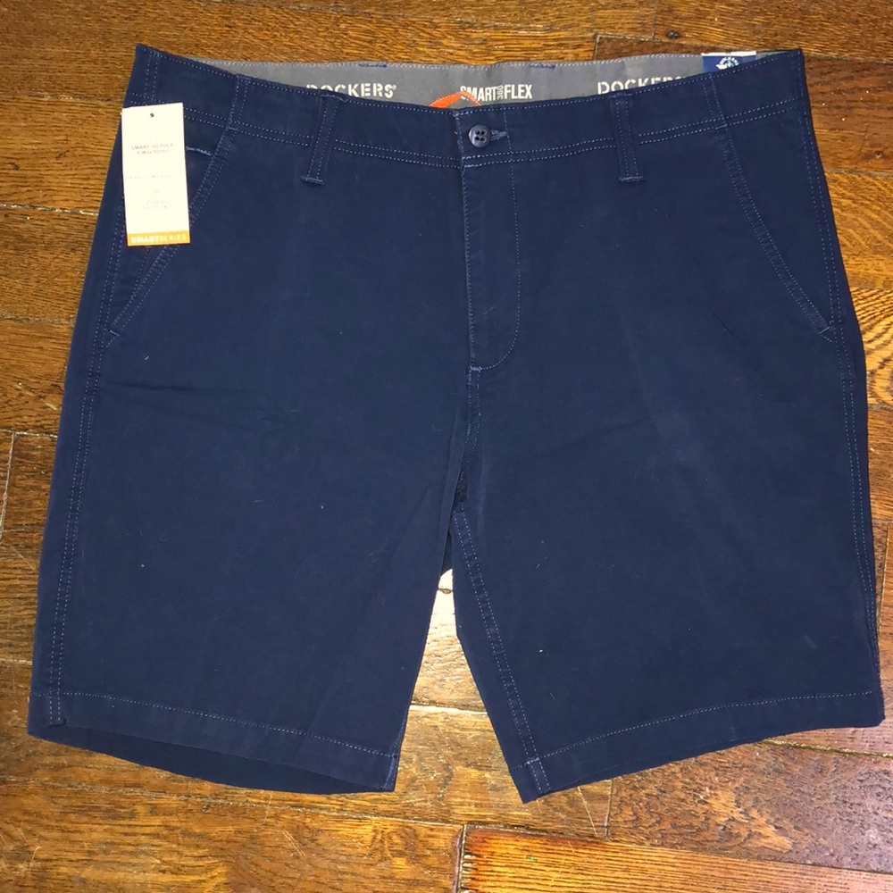 Men's Shorts sz 38 Flex Fit navy blue
